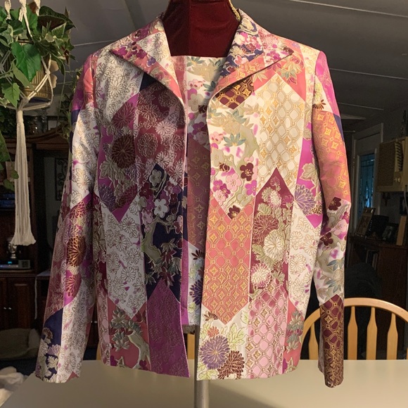 Patrick Christopher Jackets & Blazers - Patrick Christopher 2Piece Floral Patchwork Women's Jacket/top